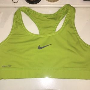 Nike Green Dri-Fit Sports Bra